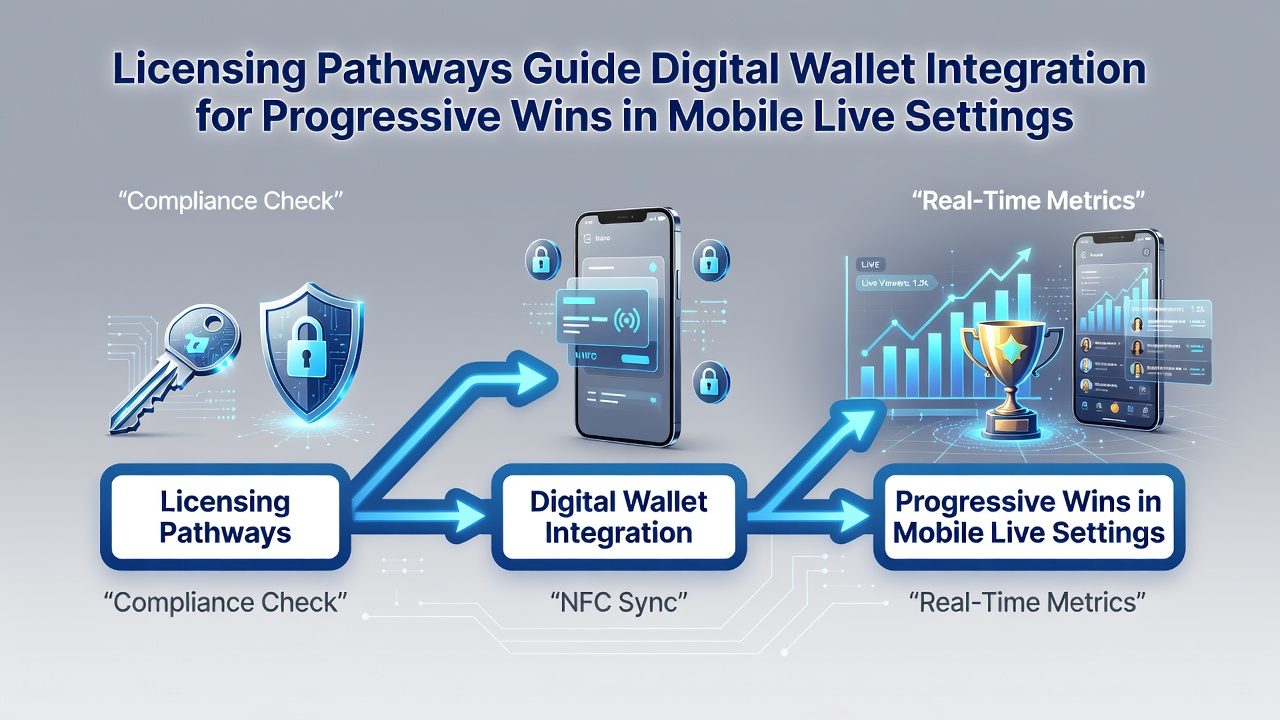 Mobile device displaying live casino interface with progressive jackpot meter and secure digital wallet transaction confirmation